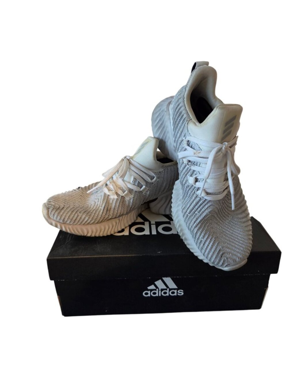 Adidas Alphabounce Instinct Running Shoes 5.5 White Box Athleisure Streetwear